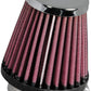 K&N Universal Chrome Filter 1 15/16 inch FLG / 3 inch Base / 2 inch Top / 3 inch Height - Racecraft Industries