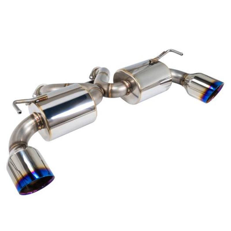 Remark Nissan 370Z (Z34) V2 Axle Back Exhaust w/ Burnt Stainless Steel Double Wall Tip - Racecraft Industries