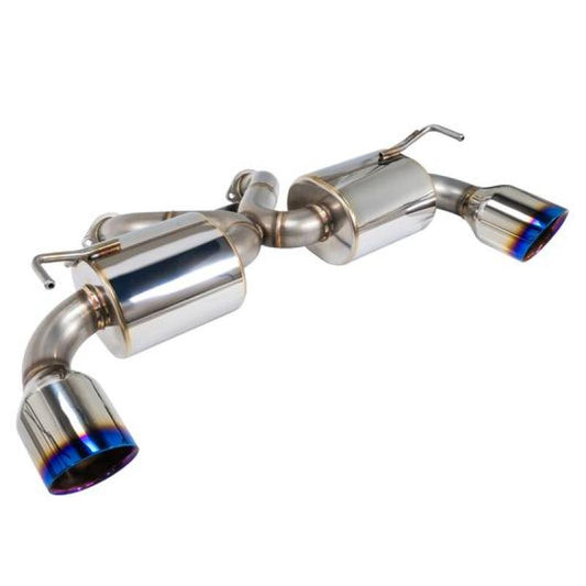 Remark Nissan 370Z (Z34) V2 Axle Back Exhaust w/ Burnt Stainless Steel Double Wall Tip - Racecraft Industries
