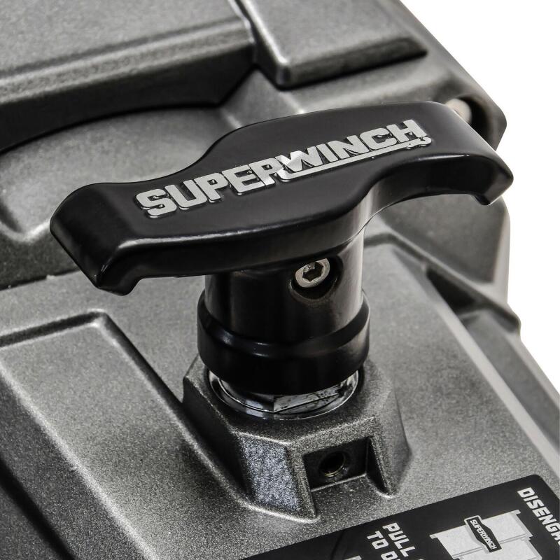 Superwinch 12000 LBS 12V DC 3/8in x 80ft Synthetic Rope SX 12000SR Winch - Graphite - Racecraft Industries
