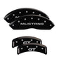 MGP 4 Caliper Covers Engraved Front Mustang Engraved Rear SN95/GT Black finish silver ch - Racecraft Industries