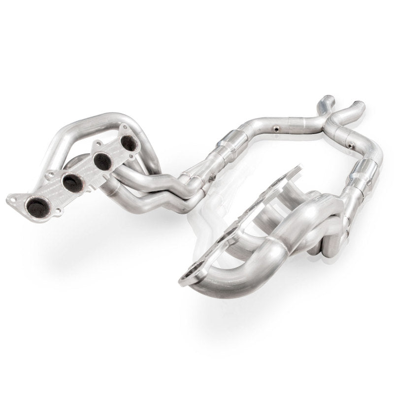 Stainless Power 2011-14 Mustang GT Headers 1-7/8in Primaries High-Flow Cats 3in X-Pipe - Racecraft Industries
