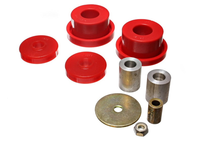 Energy Suspension 08-10 Chrysler Challenger/07-10 Charger RWD Red Rear Diff Mount Bushing Set - Racecraft Industries