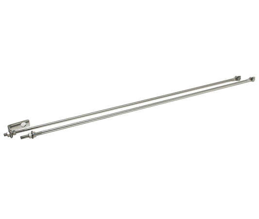Kentrol 72-86 Jeep CJ Strut Rod Kit - Polished Silver - Racecraft Industries