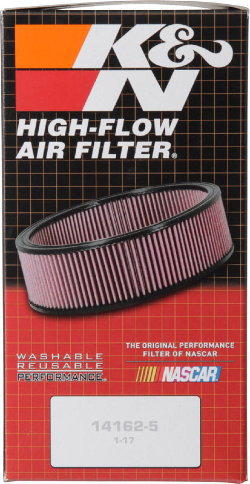 K&N Custom Round Filter 5-1/8in FLG / 9in OD x 4-1/8in HW/VENT - Racecraft Industries