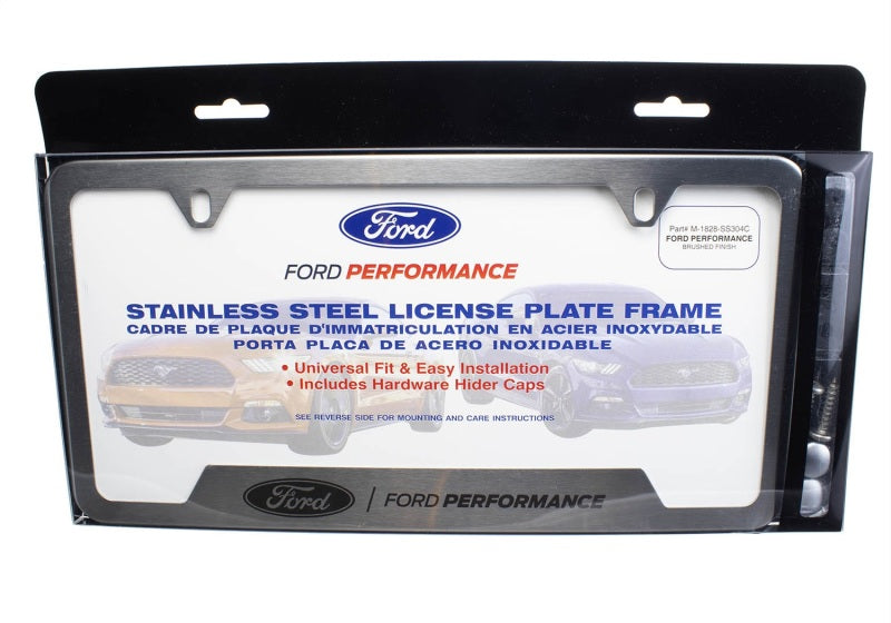 Ford Racing Stainless Steel Ford Performance License Plate Frame - Racecraft Industries