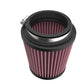 K&N Universal Clamp-On Air Filter 3in FLG /4 1/2in B / 3 1/2in T / 4 3/8in H - Racecraft Industries