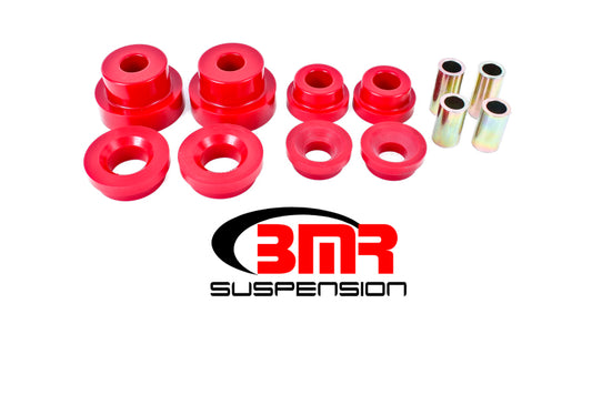 BMR 10-15 5th Gen Camaro Rear Cradle Pro Version Full Bushing Kit (Polyurethane) - Red - Racecraft Industries