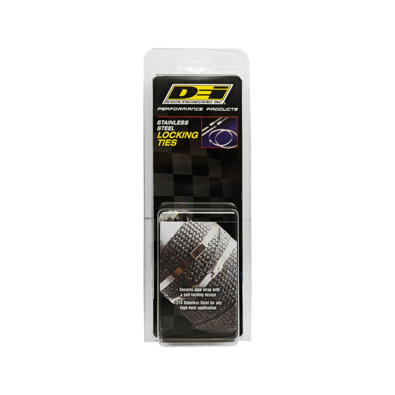 DEI Stainless Steel Locking Tie 8in - 8 per pack - Racecraft Industries