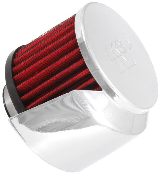 K&N 1.375in Flange ID x 3in OD x 2.5in Height Clamp On Crankcase Vent Filter - Racecraft Industries