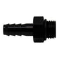 DeatschWerks 6AN ORB Male to 5/16in Male Triple Barb Fitting (Incl O-Ring) - Anodized Matte Black - Racecraft Industries