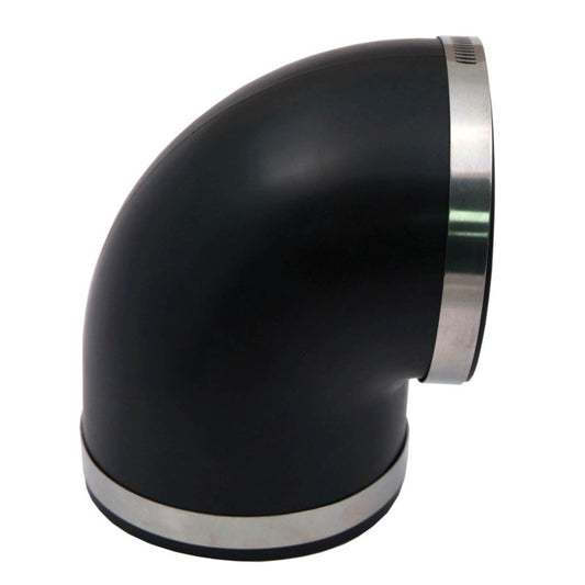 Spectre Coupler 4in. Elbow / 90 Degree (PVC) - Black - Racecraft Industries