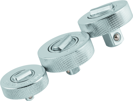 BikeMaster 3-pc Palm Rachet Set - 1/4in Drive / 3/8in Drive / 1/2in Drives - Racecraft Industries