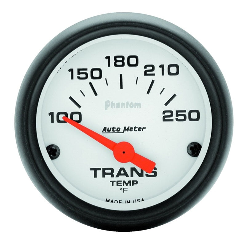 Autometer Phantom 52mm Short Sweep Electronic 100-250 Deg F Transmission Temperature Gauge - Racecraft Industries