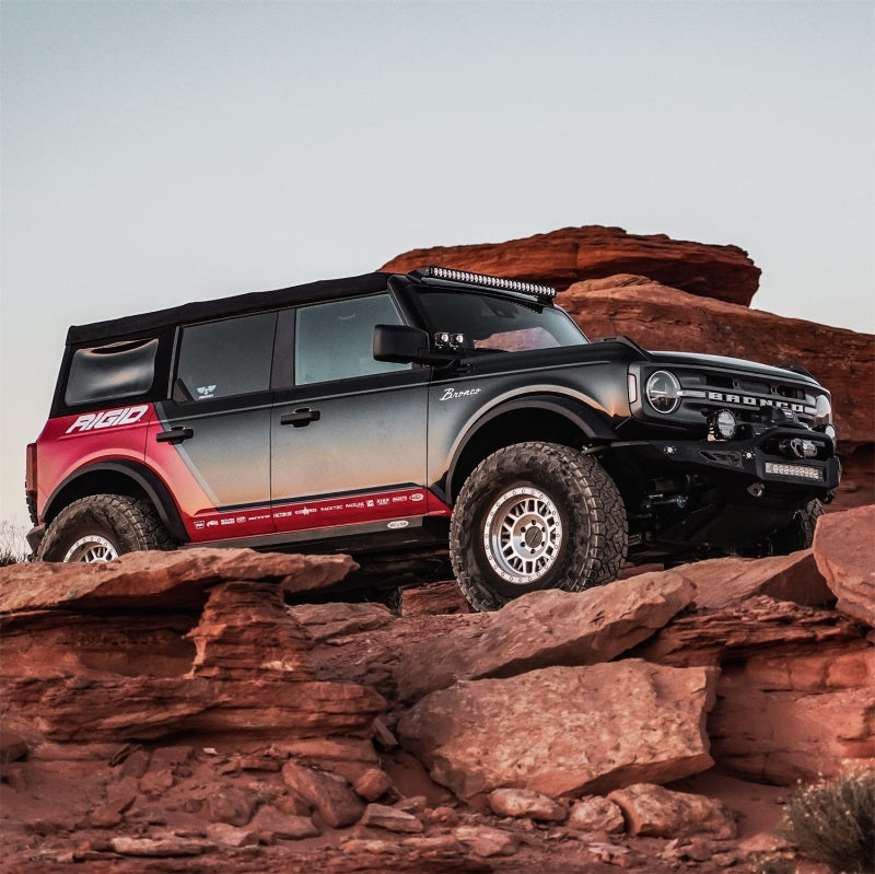 Rigid Industries Revolve 10in Bar w/Amber Trim Ring - Racecraft Industries