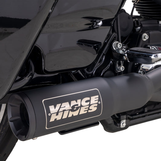 Vance & Hines HD HD Touring 17-22 HO 2-1 Black Full System Exhaust - Racecraft Industries