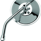 BikeMaster 4in Adjustable Round Mirror 10mm - Each - Chrome - Racecraft Industries