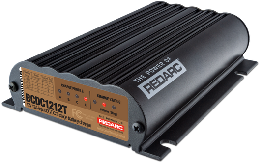 REDARC DC/DC 3-Stage Vehicle to Trailer Battery Charger - 12V 12A - Racecraft Industries