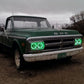 Oracle Pre-Installed Lights 5.75 IN. Sealed Beam - Green Halo SEE WARRANTY - Racecraft Industries