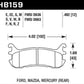 Hawk 03-05 Mazda Miata Rear ER-1 Brake Pad Set - Racecraft Industries
