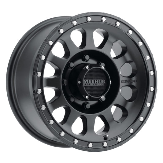 Method MR315 17x9 -12mm Offset 8x6.5 130.81mm CB Matte Black Wheel - Racecraft Industries