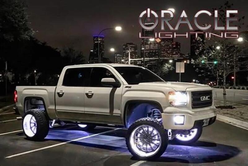 Oracle LED Illuminated Wheel Rings - Double LED - White SEE WARRANTY - Racecraft Industries