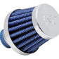 K&N 2in Base OD x .375in Flange ID x 1.75in H Rubber Base Crankcase Vent Filter - Blue - Racecraft Industries