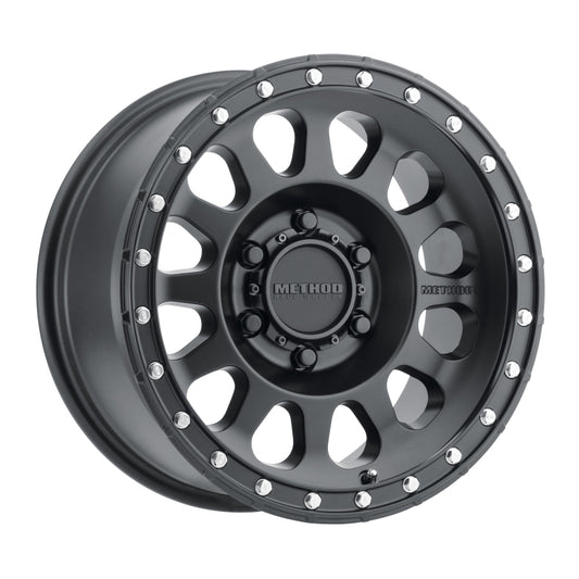 Method MR315 17x8.5 0mm Offset 6x5.5 106.25mm CB Matte Black Wheel - Racecraft Industries