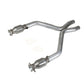 BBK 11-14 Mustang 3.7 V6 Short Mid X Pipe With Catalytic Converters 2-1/2 For BBK Long Tube Headers - Racecraft Industries