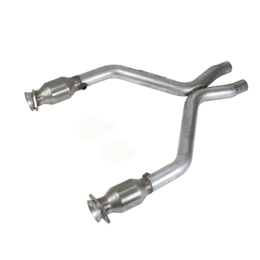 BBK 11-14 Mustang 3.7 V6 Short Mid X Pipe With Catalytic Converters 2-1/2 For BBK Long Tube Headers - Racecraft Industries