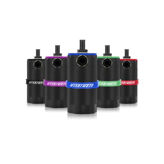Mishimoto Universal Baffled Oil Catch Can - Black - Racecraft Industries