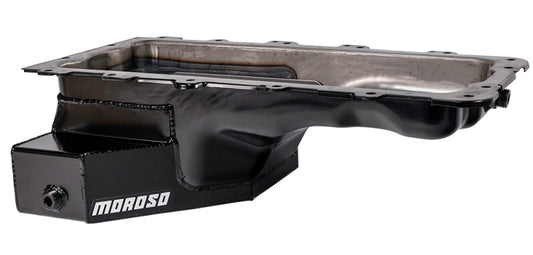 Moroso Ford 4.6/5.4L (w/Rear Sump) Road Race Baffled Wet Sump 8qt 6.5in Steel Oil Pan - Racecraft Industries