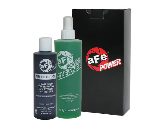 aFe Air Filter Restore Kit (8oz Squeeze Oil & 12oz Spray Cleaner) - Black - Racecraft Industries