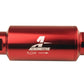 Aeromotive In-Line Filter - (AN-10) 10 Micron Microglass Element Red Anodize Finish - Racecraft Industries