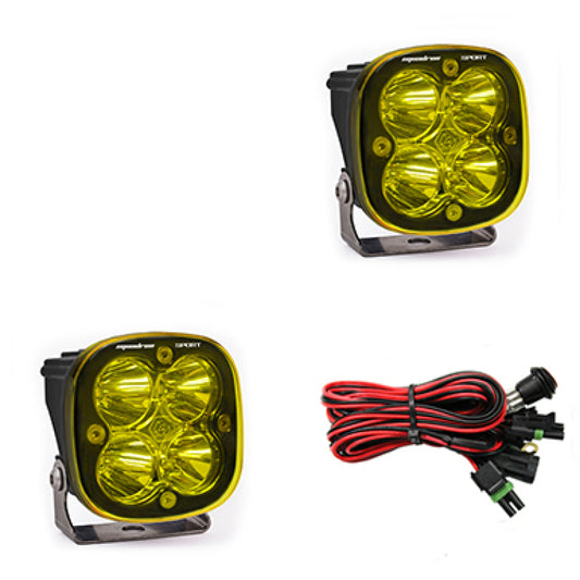 Baja Designs Squadron Sport Spot LED Light Pods - Amber - Racecraft Industries
