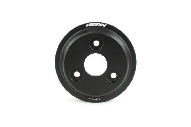 Perrin 15-22 Subaru WRX / 14-18 FXT / 18-21 Crosstrek Lightweight Water Pump Pulley - Black - Racecraft Industries