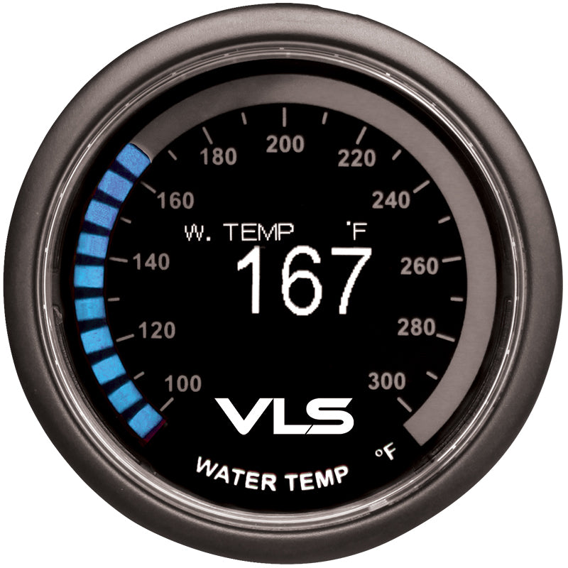 Revel VLS 52mm 100-300 Deg F Digital OLED Water Temperature Gauge - Racecraft Industries