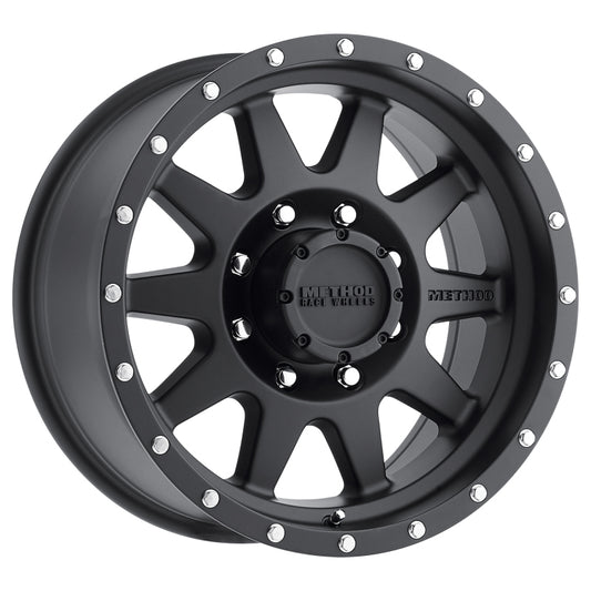 Method MR301 The Standard 16x8 0mm Offset 8x6.5 130.81mm CB Matte Black Wheel - Racecraft Industries