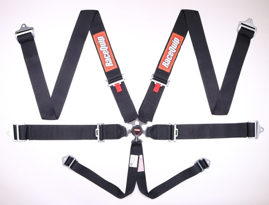 RaceQuip Black SFI CAMLOCK 6pt PD Lap Seat Belt - Racecraft Industries