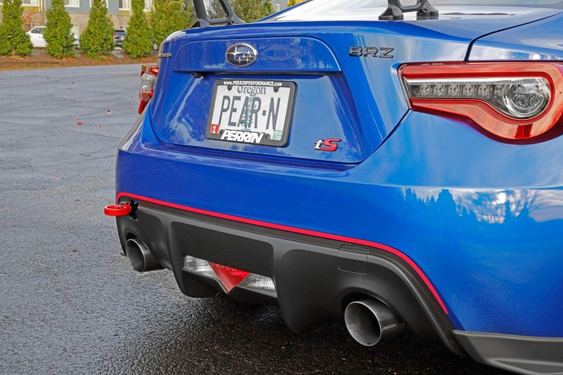 Perrin 13-20 & 2022 Subaru BRZ / 13-16 Scion FRS / 17-20 Toyota 86 Tow Hook Kit (Rear) - Red - Racecraft Industries