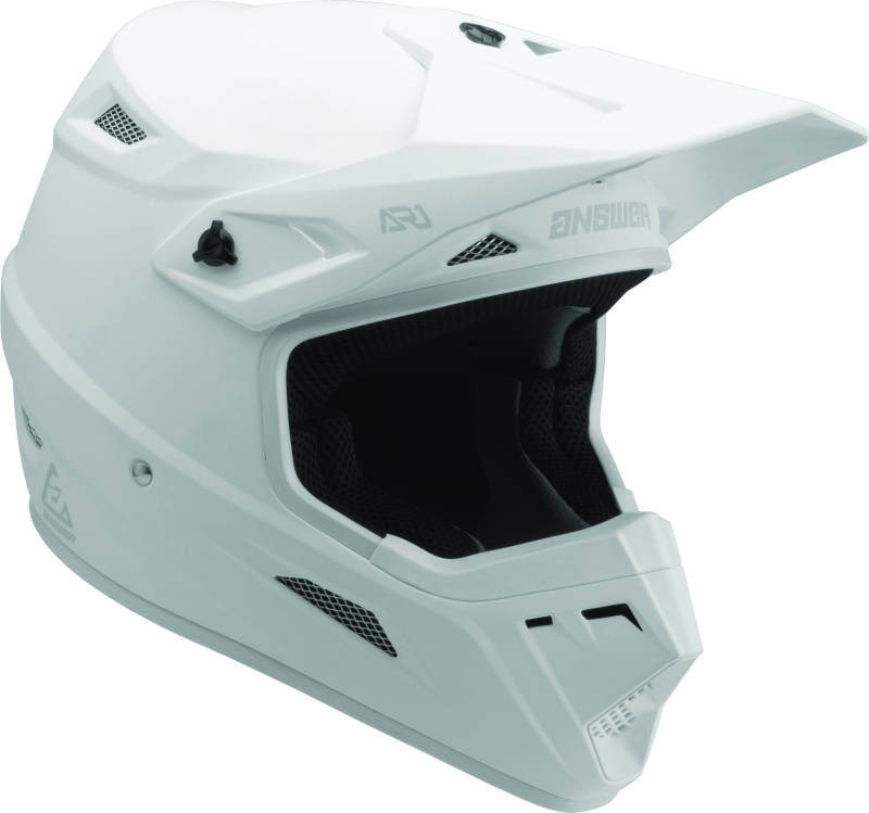 Answer AR1 Solid Helmet White Youth - Small - Racecraft Industries