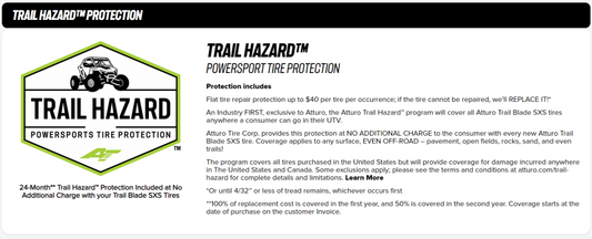 Atturo Trail Blade X/T SxS Tire - 35X10R15 84N - Racecraft Industries