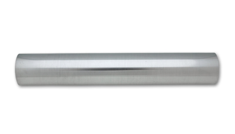 Vibrant 2in O.D. Universal Aluminum Tubing (18in long Straight Pipe) - Polished - Racecraft Industries