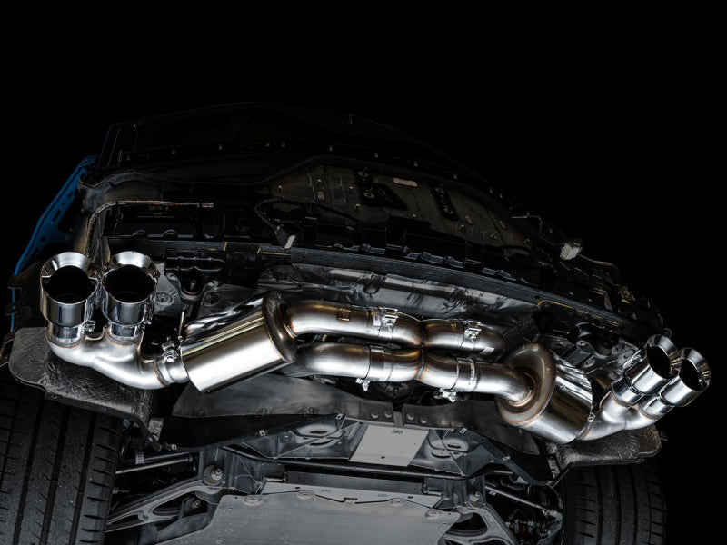 AWE Tuning 2020 Chevrolet Corvette (C8) Touring Edition Exhaust - Quad Chrome Silver Tips - Racecraft Industries