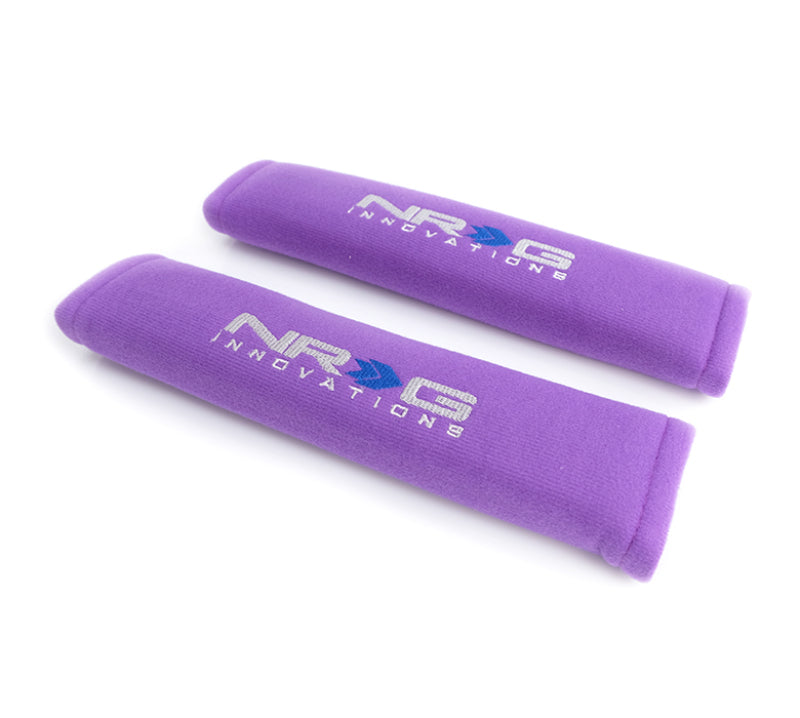 NRG Seat Belt Pads 2.7in (Wide) X 11in - Purple(2 Piece) Short - Racecraft Industries