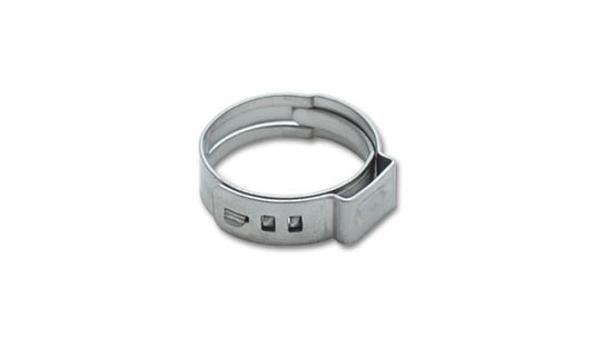 Vibrant One Ear Stepless Pinch Clamps 17.8-21.0mm clamping range (Pack of 10) SS 7mm band width - Racecraft Industries