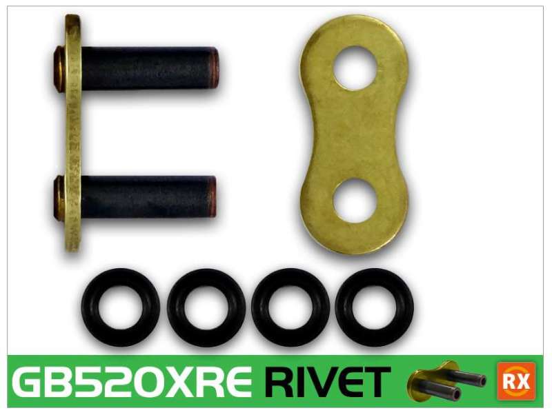 RK Chain 525XRE-RIVET - Natural - Racecraft Industries