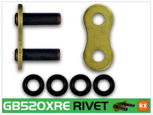 RK Chain 525XRE-RIVET - Natural - Racecraft Industries