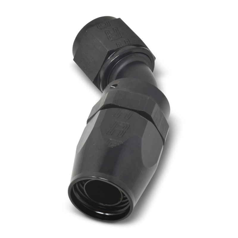 Russell Performance -8 AN Black 45 Degree Full Flow Hose End - Racecraft Industries