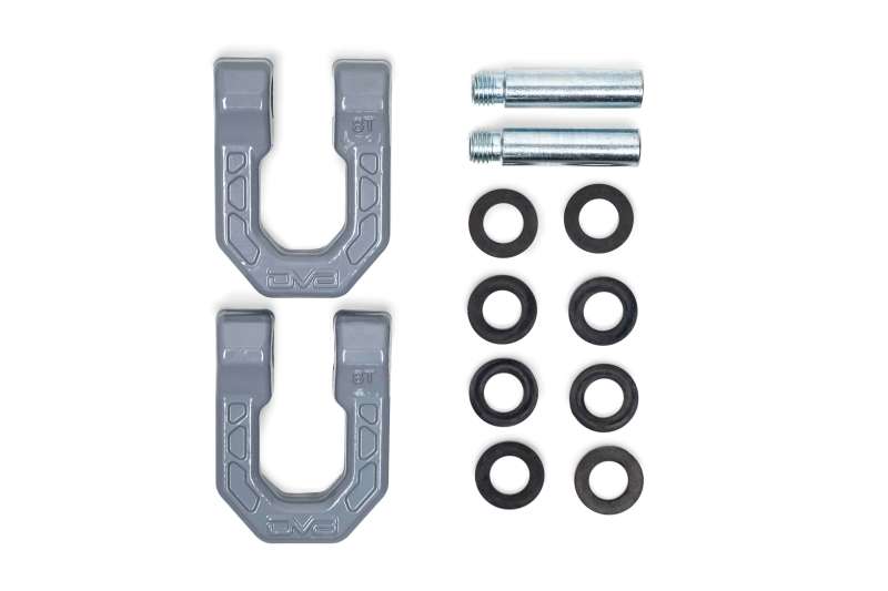 DV8 Offroad Elite Series D-Ring Shackles - Pair (Gray) - Racecraft Industries